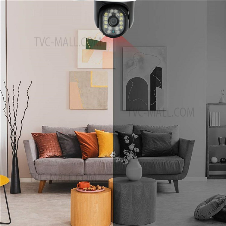 1080P 2MP 16 LED PTZ WiFi IP Camera IP66 Waterproof Wireless Security CCTV System Camera - US Plug-10