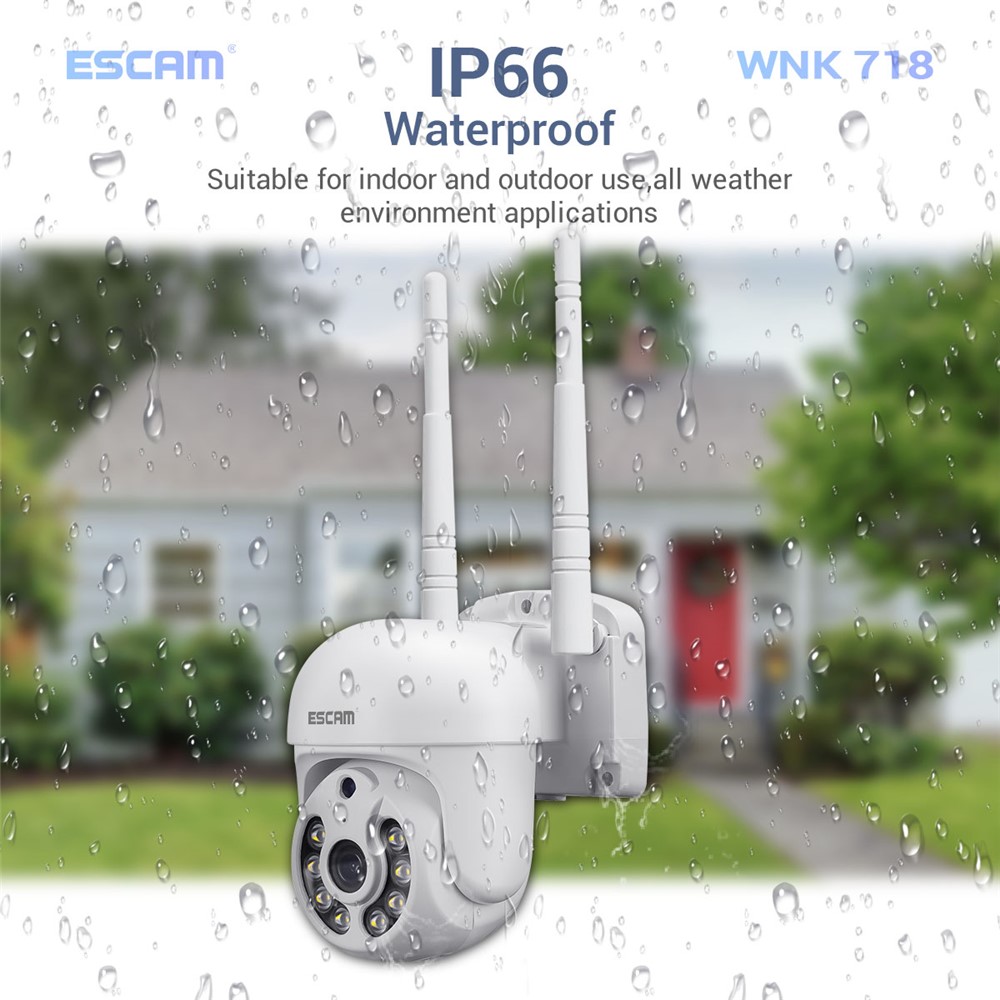 ESCAM WNK718 3MP Smart Home Security Camera NVR Set 8Pcs Wifi IP Cameras Outdoor Video CCTV Cameras Surveillance System - US Plug-9
