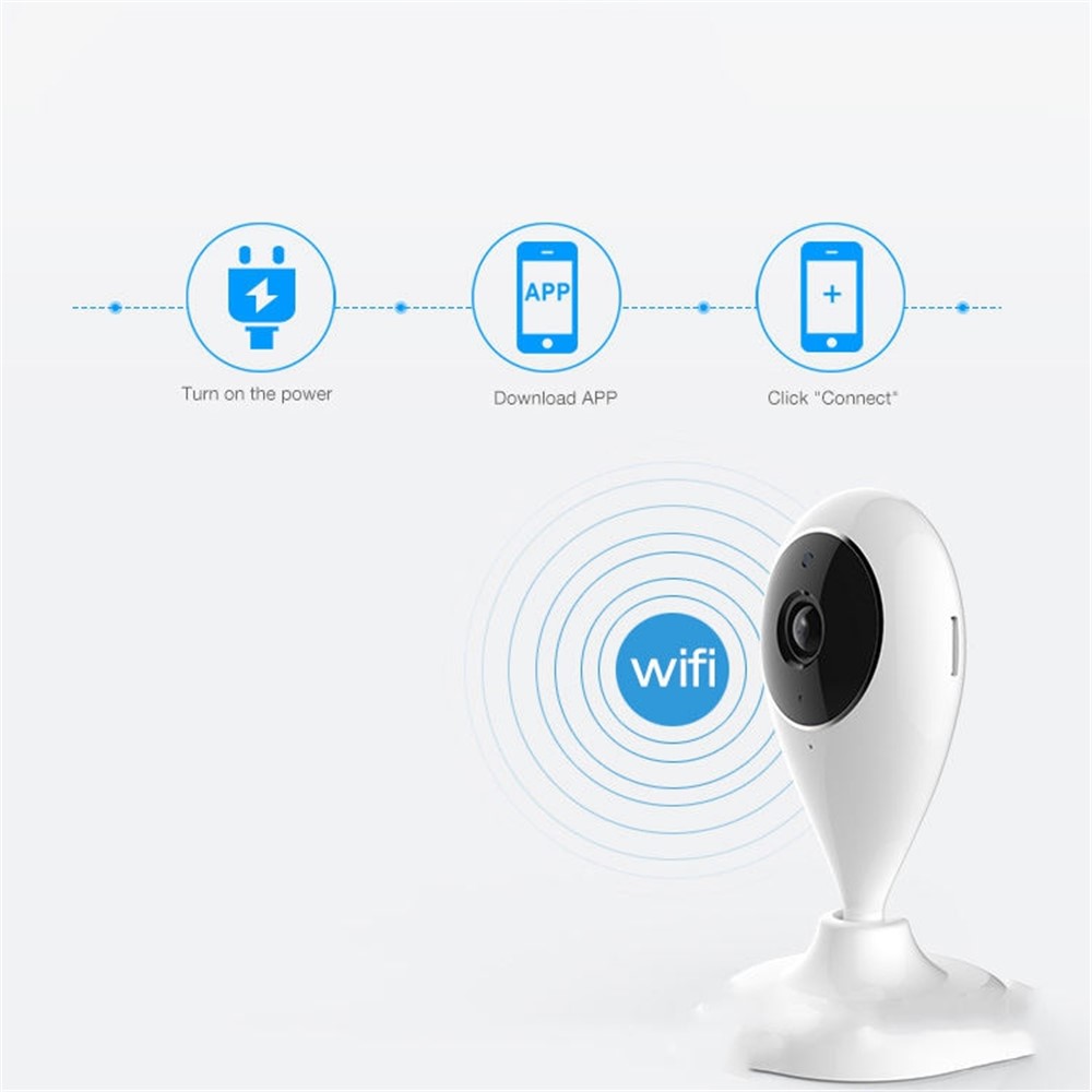 GC70 WiFi Wireless Security Camera 1080P Camera Monitor IR Night Vision Video Surveillance Device for Home - US Plug-4