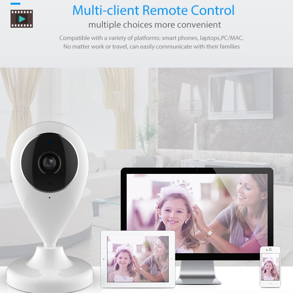 GC70 WiFi Wireless Security Camera 1080P Camera Monitor IR Night Vision Video Surveillance Device for Home - US Plug-8