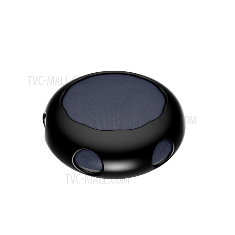 Silicone Case Protective Cover Bottom with Iron Piece for Google Nest Mini - Black-1