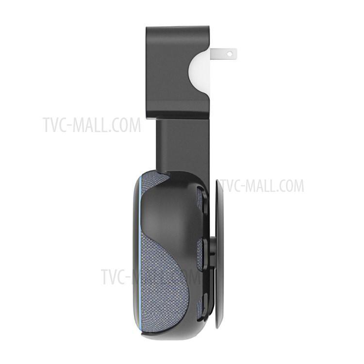 A332 Outlet Wall Mount Holder Smart Speaker Plug-in Mount Stand for Echo Dot 3 - Black-3