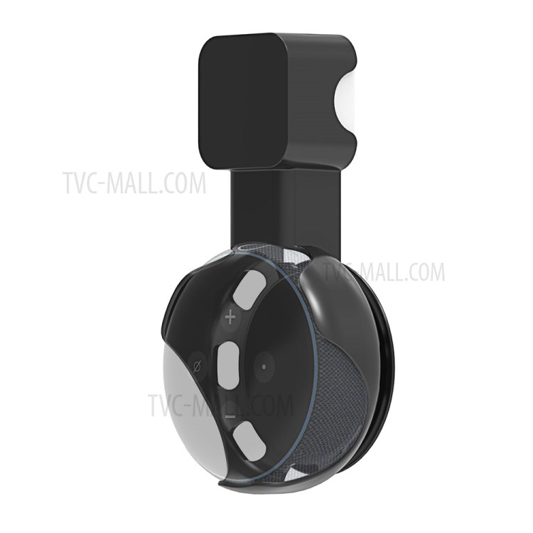 A332 Outlet Wall Mount Holder Smart Speaker Plug-in Mount Stand for Echo Dot 3 - Black-4