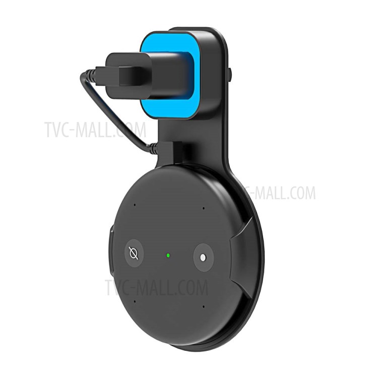 A338 Outlet Wall Mount Holder Smart Speaker Plug-in Mount Stand for Amazon Echo Input - Black-3