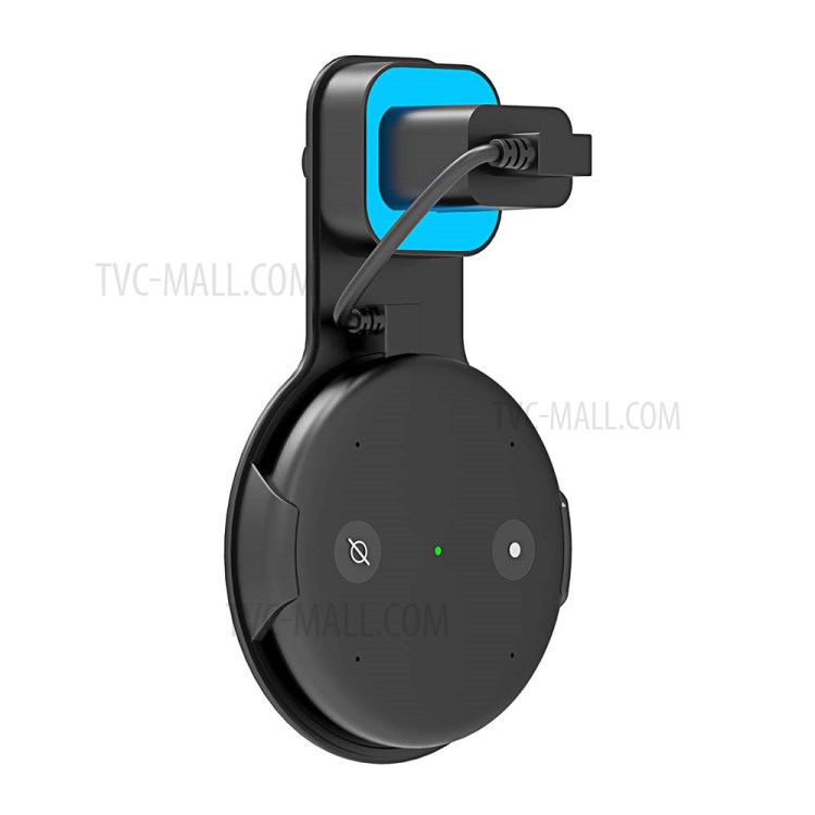 A338 Outlet Wall Mount Holder Smart Speaker Plug-in Mount Stand for Amazon Echo Input - Black-4