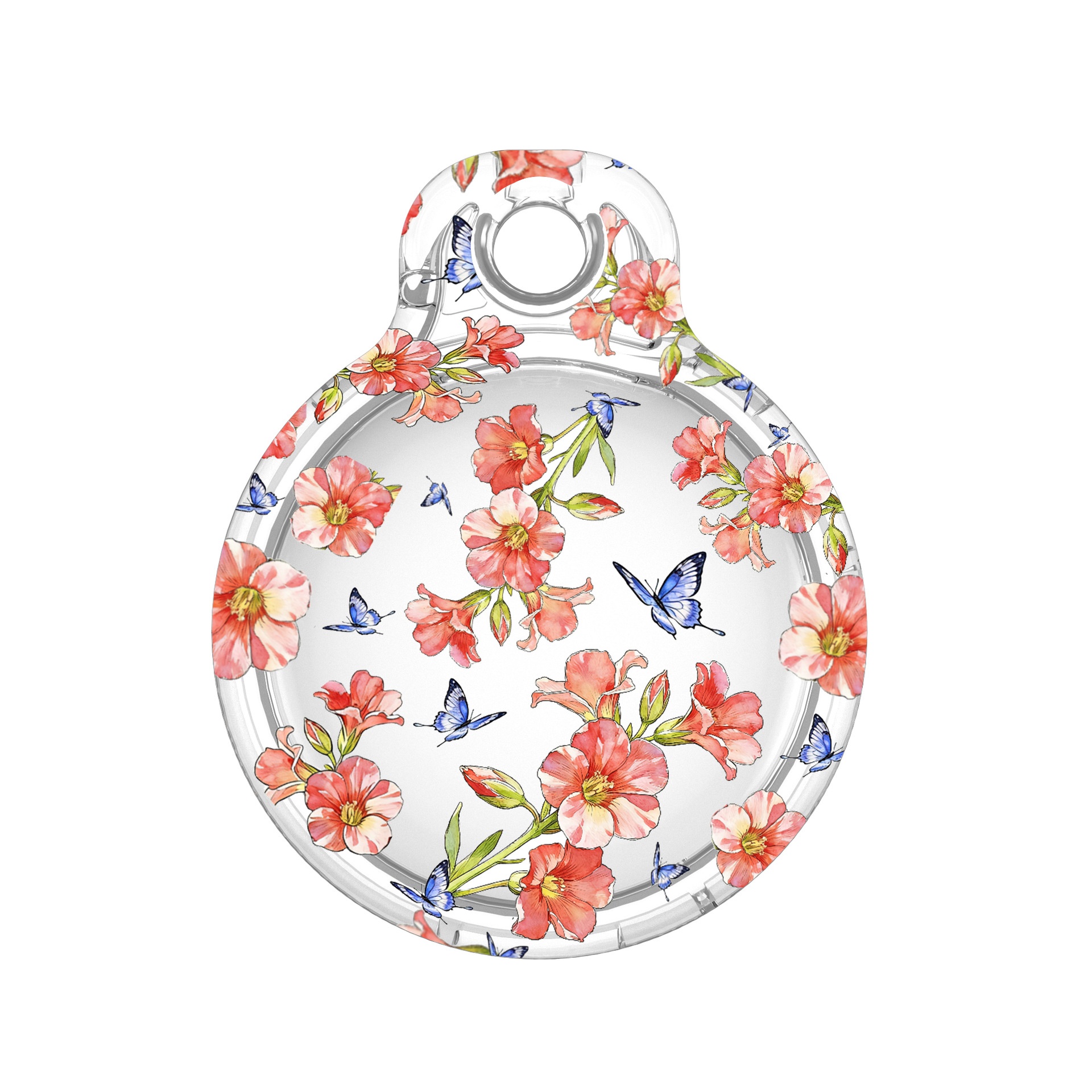 Case for Apple AirTag (2nd Generation) / AirTag IMD Pattern PC Full Coverage Waterproof Protective Cover with Buckle - Sunflower