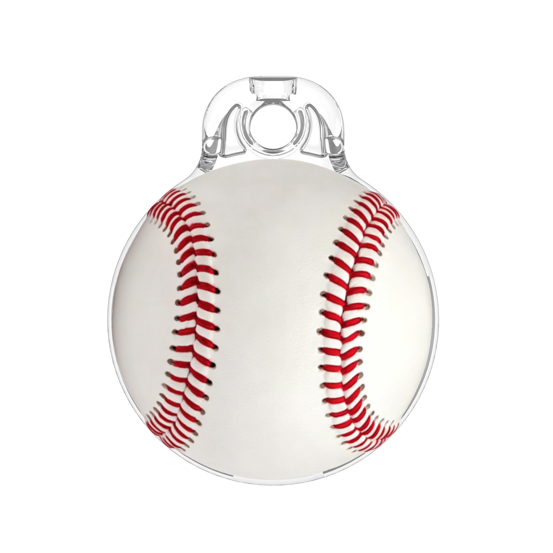 Case for Apple AirTag (2nd Generation) / AirTag IMD Pattern PC Full Coverage Waterproof Protective Cover with Buckle - Baseball