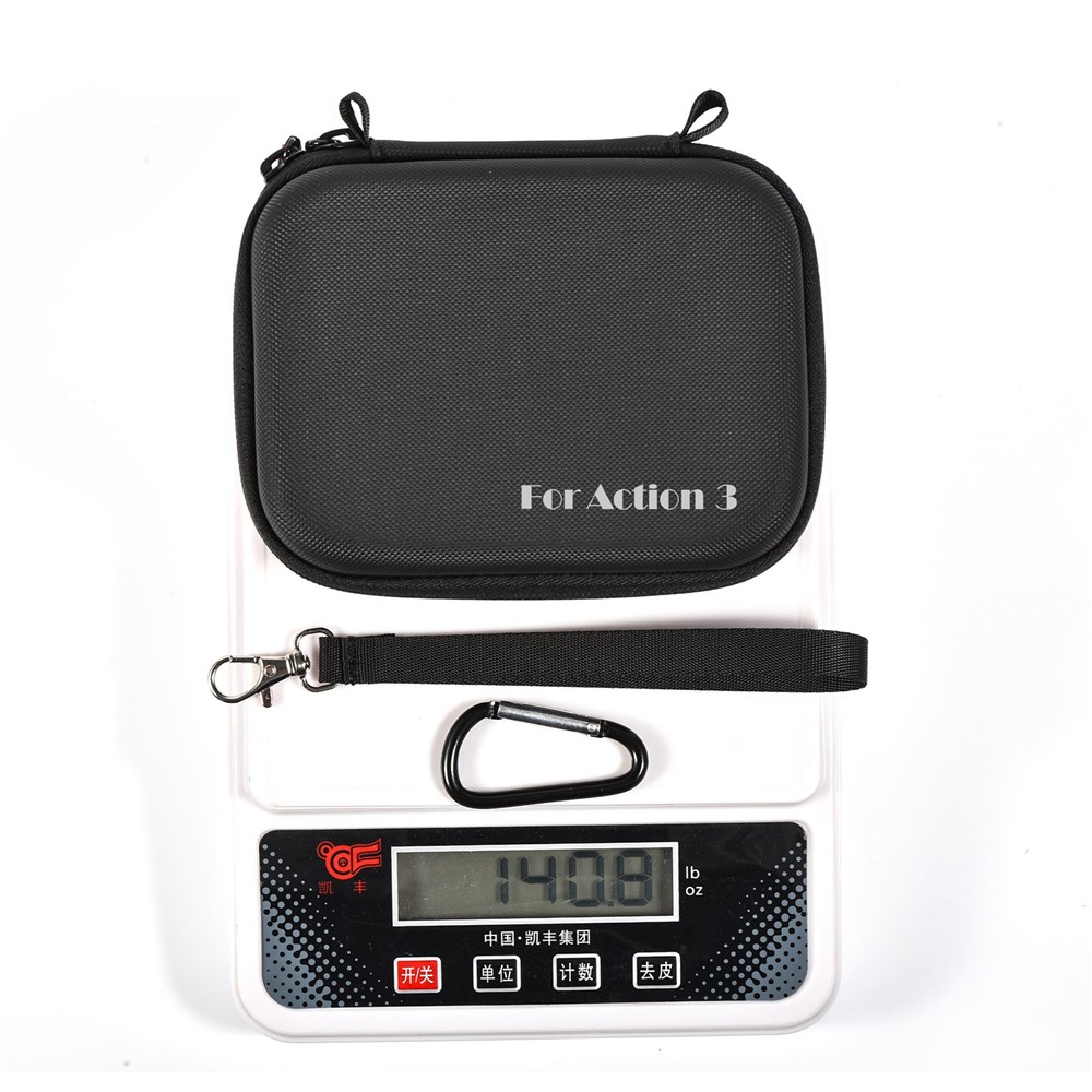 STARTRC For DJI Osmo Action 3 Portable Shockproof Carrying Case Camera Storage Bag with Carabiner and Hand Strap - Black-11
