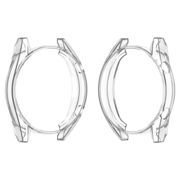 HAT PRINCE TPU Uhrgehäuse Für Huawei Beobachten GT Classic / Aktiv / Sport 46mm Mit 0.2mm 9H 2.15D Gehärtetem Glas Bildschirm Film - Gold-5