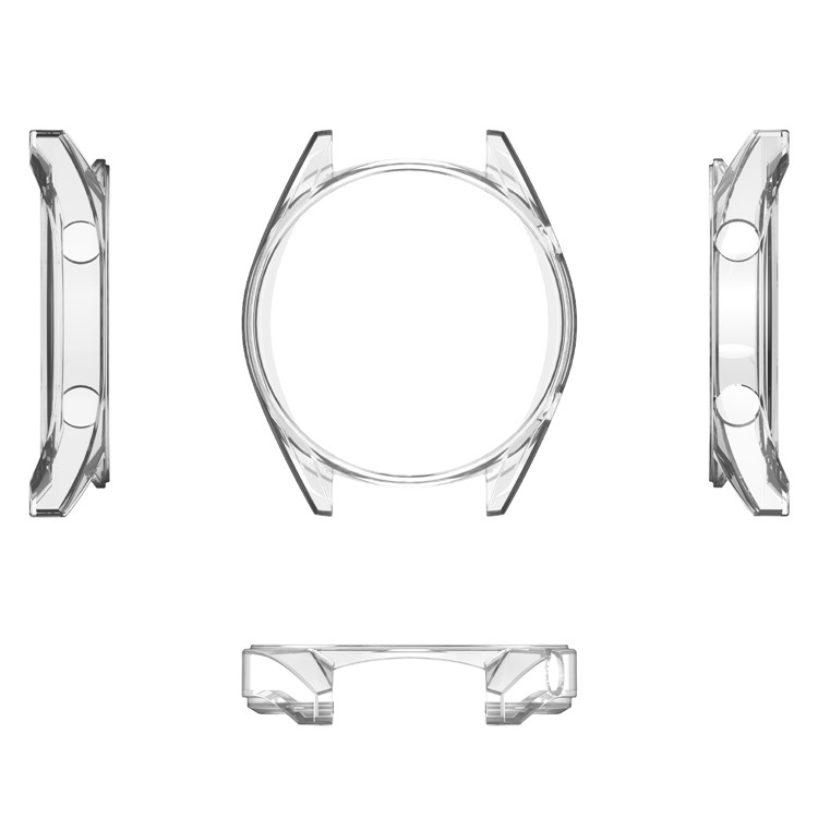 HAT PRINCE TPU Uhrgehäuse Für Huawei Beobachten GT Classic / Aktiv / Sport 46mm Mit 0.2mm 9H 2.15D Gehärtetem Glas Bildschirm Film - Gold-7