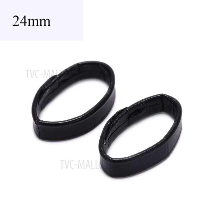 PU Leather Watch Strap Keeper Ring Strap Loop Watchband Retainer Hoop