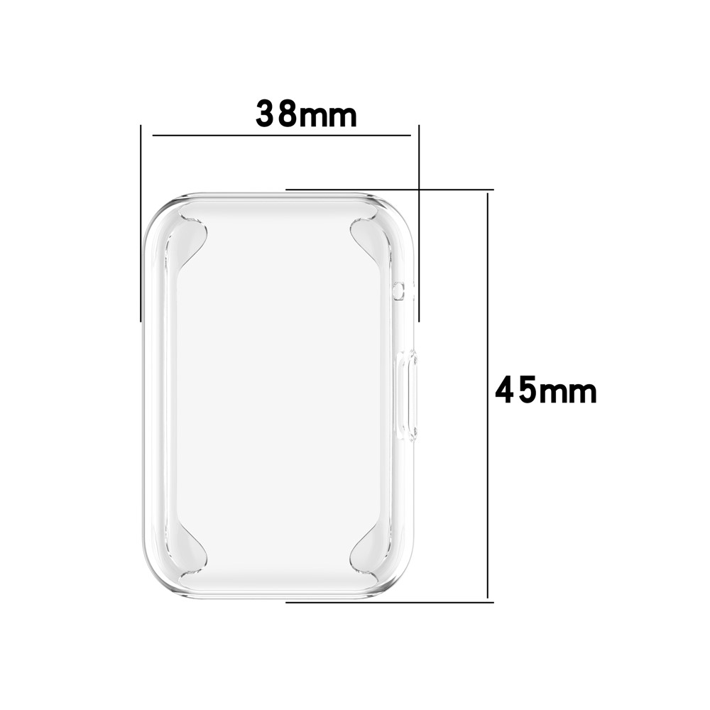 Case de Protección de TPU Electroplacado Para Huawei Watch Fit Tia-b09 - Transparente-6