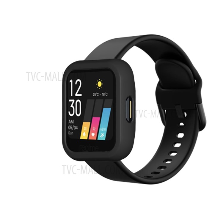 Shock Drop Protector PC Smart Watch Case for Realme Watch - Black-3