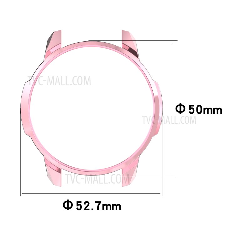 Shockproof Electroplate Watch Frame Case Cover Protector for Honor GS Pro KAN-B19 - Pink-4