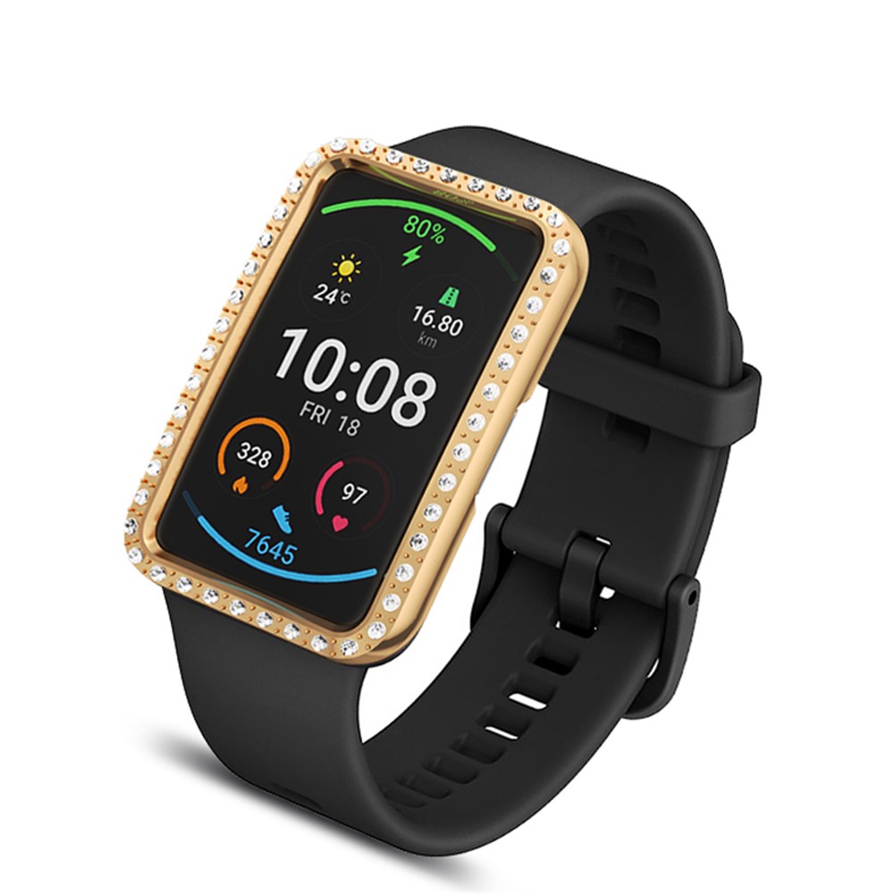 Couverture De Protecteur De Cadre Du Disque Dur De Décoration Strass Pour Huawei Watch Fit