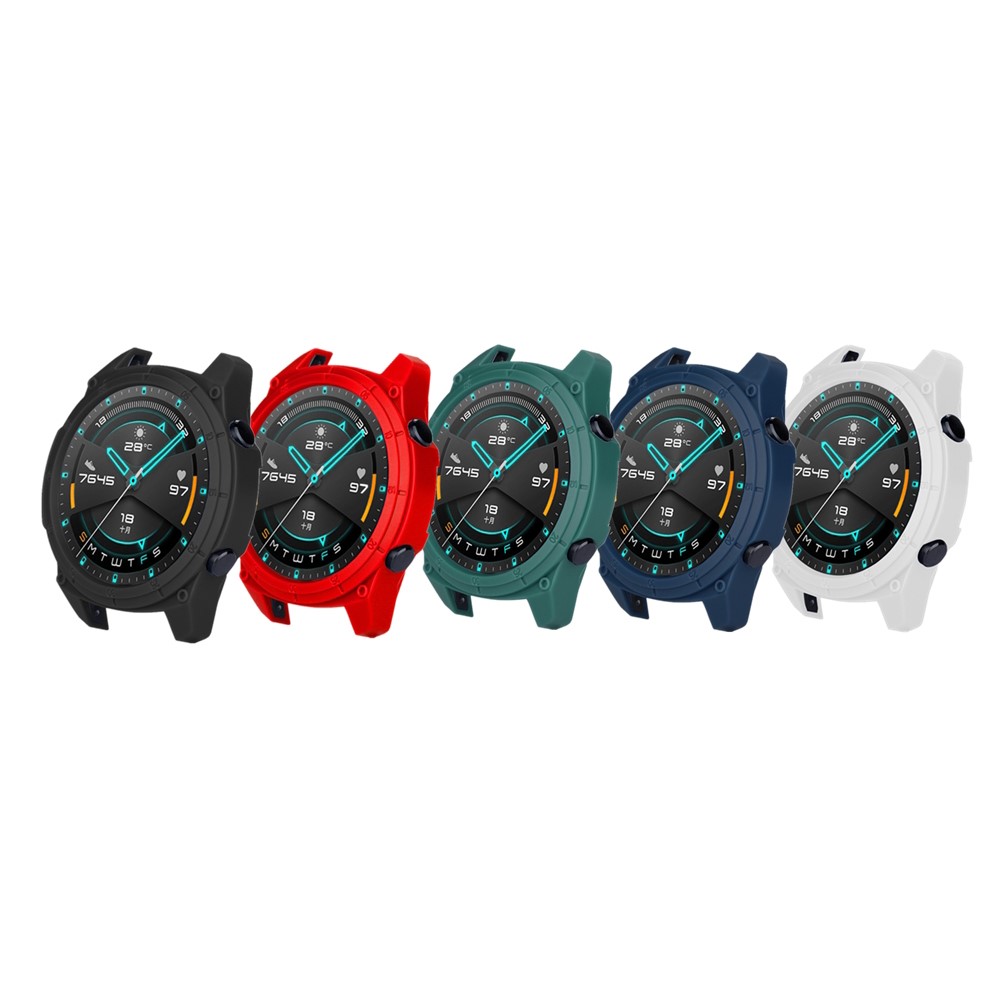 Single Color TPU Cover Sports Style Protective Watch Case for Huawei Watch GT 2 46mm - Black-5