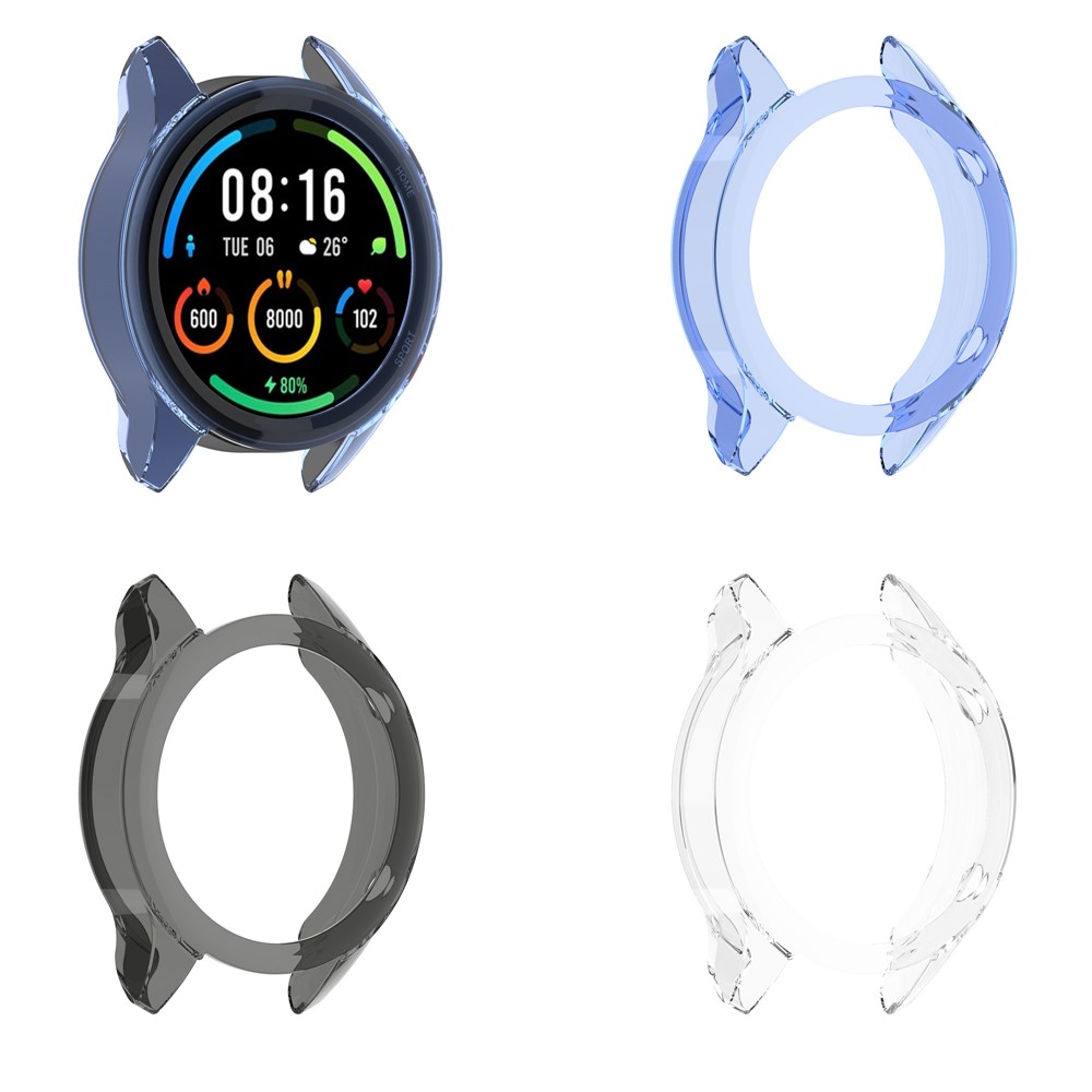 Transparent TPU Protective Case Cover (Support Power Charging with Case) for Xiaomi Mi Watch Color Sport - White-8