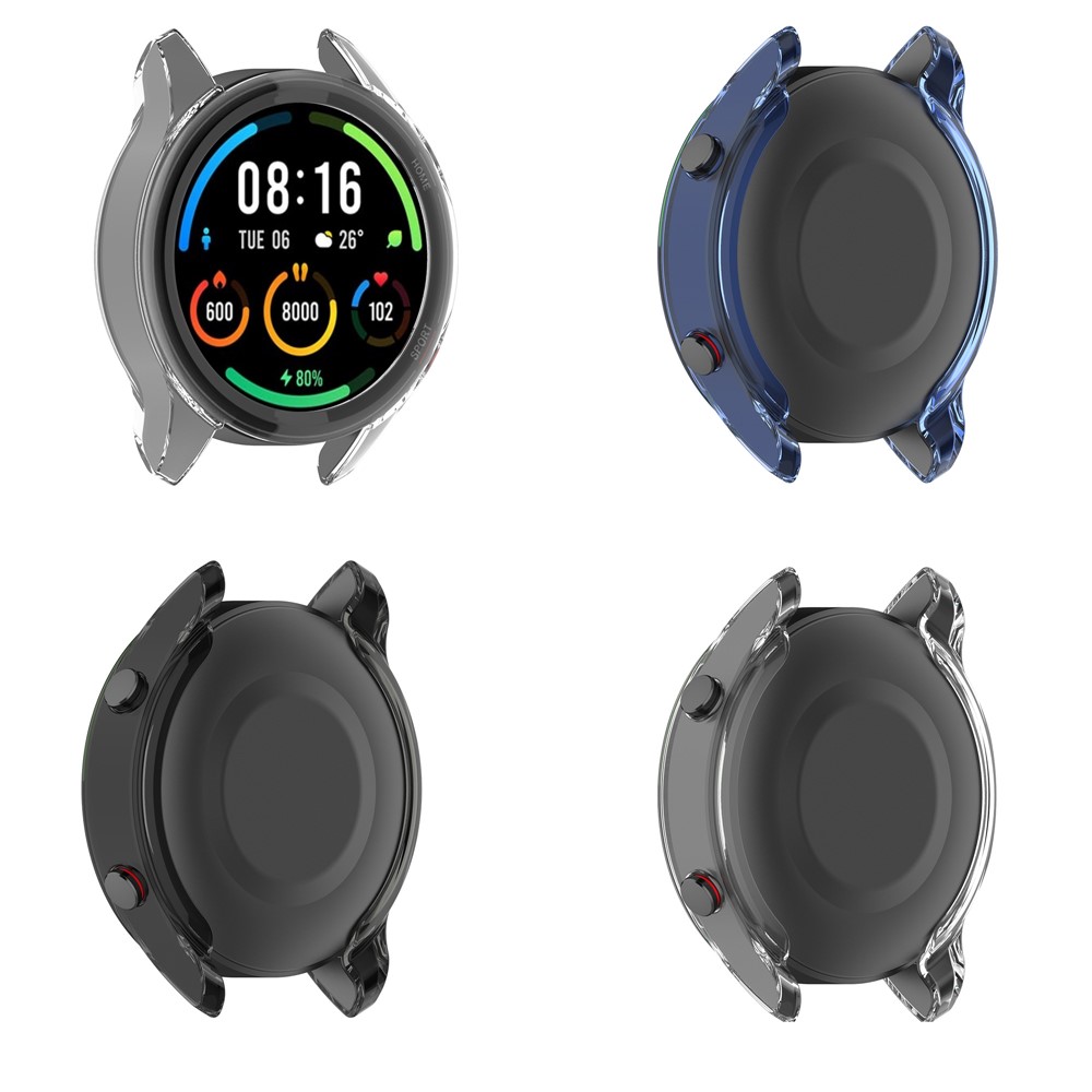 Transparent TPU Protective Case Cover (Support Power Charging with Case) for Xiaomi Mi Watch Color Sport - White-9
