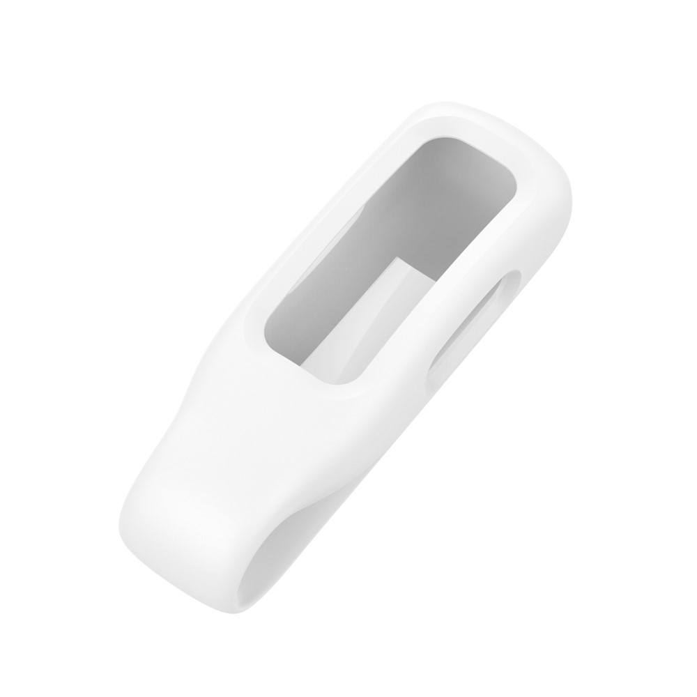 Steel Sheet Soft Silicone Clip Buckle for Fitbit Ace 3/Inspire 2 - White-3