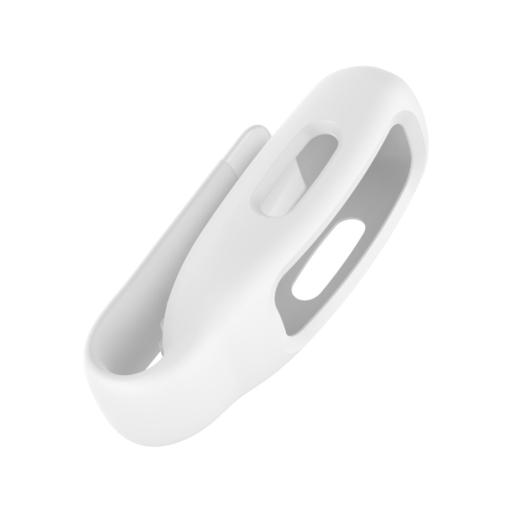 Steel Sheet Soft Silicone Clip Buckle for Fitbit Ace 3/Inspire 2 - White-5