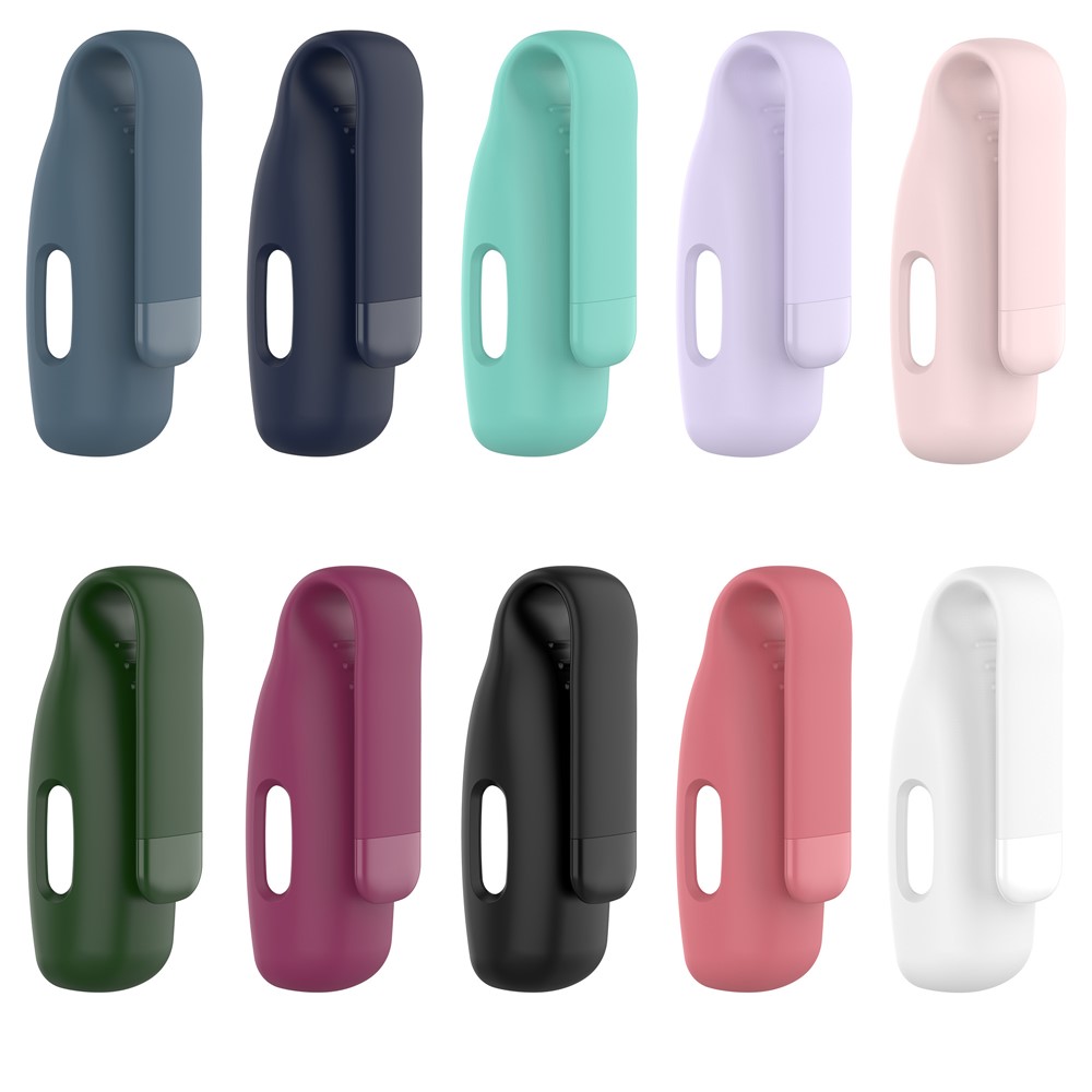 Steel Sheet Soft Silicone Clip Buckle for Fitbit Ace 3/Inspire 2 - White-7