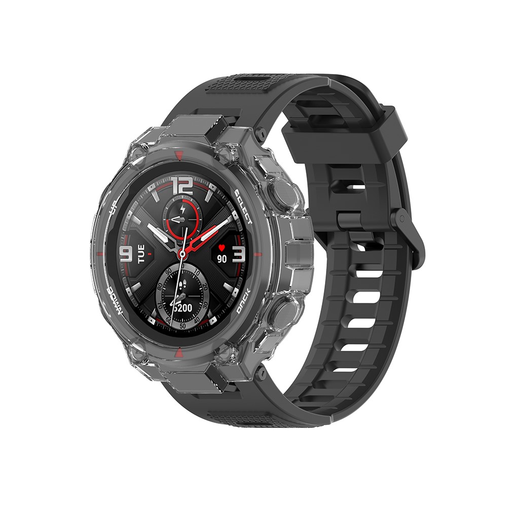 Transparent Soft TPU Smart Watch Protector Cover Case for Huami Amazfit T-Rex A1918 - White-2
