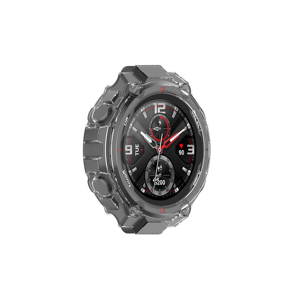 Transparent Soft TPU Smart Watch Protector Cover Case for Huami Amazfit T-Rex A1918 - White-3
