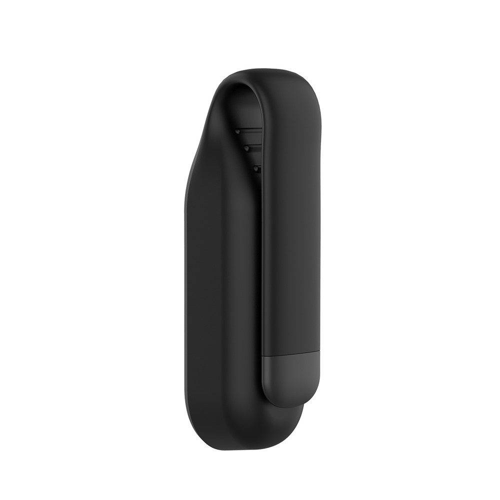 Steel Sheet Soft Silicone Clip Buckle Replacement Wristband Accessory for Xiaomi Mi Band 5/6 - Black-4