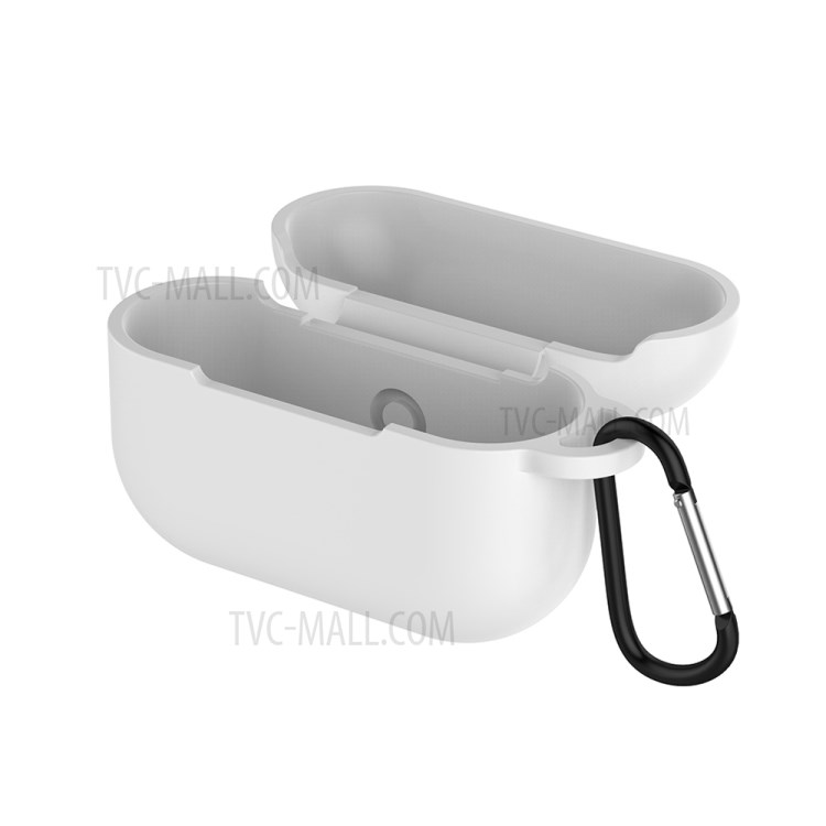Custodia Protettiva In Silicone Auricolari Senza Fili Auricolare A Colori Solido Per AirPods Pro - Bianca-4