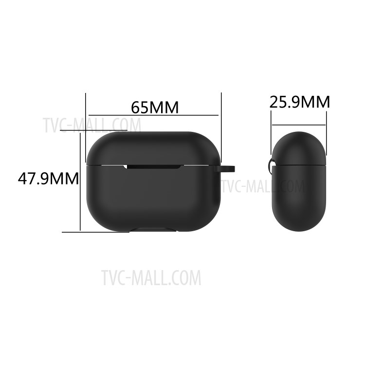 Custodia Protettiva In Silicone Auricolari Senza Fili Auricolare A Colori Solido Per AirPods Pro - Bianca-7