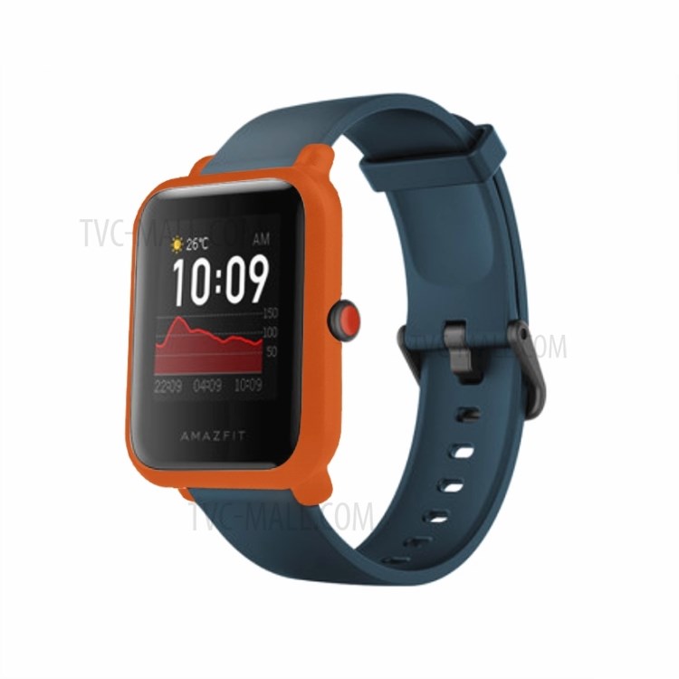 Matte Skin Hard Plastic Watch Frame Cover for Amazfit Lite / Amazfit Bip S/Bip 1S - Orange-2