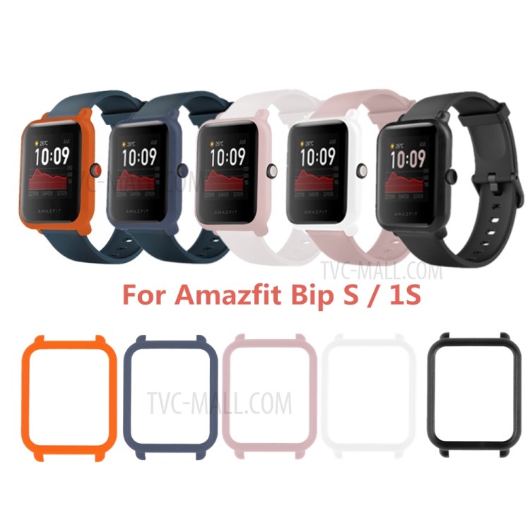 Matte Skin Hard Plastic Watch Frame Cover for Amazfit Lite / Amazfit Bip S/Bip 1S - Orange-6