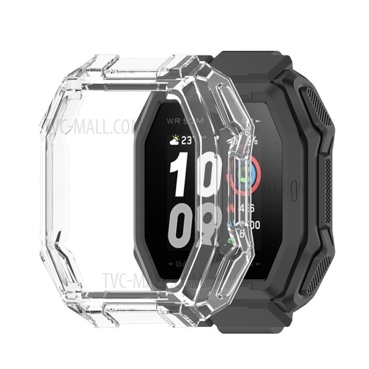Soft TPU Transparent Smart Watch Protective Case Frame Cover Shell for Huami Amazfit Ares / A1908 - Transparent-1