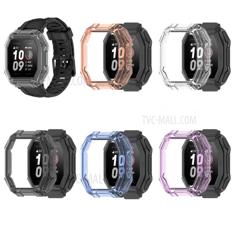 Soft TPU Transparent Smart Watch Protective Case Frame Cover Shell for Huami Amazfit Ares / A1908 - Transparent-7