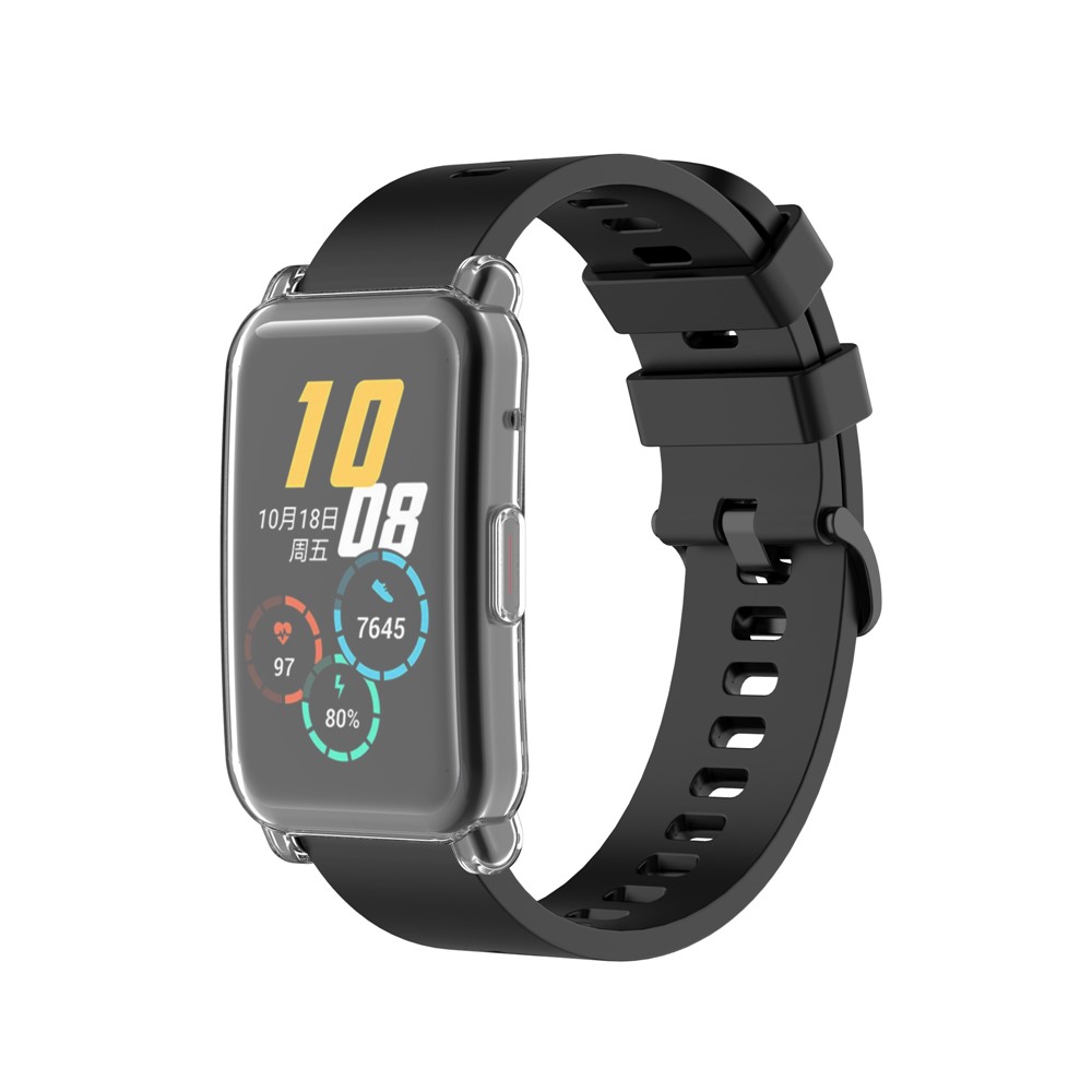 Anti-Scratch TPU Smart Watch Electroplating Case Frame Protector for Honor Watch ES/HES-B19 - Transparent-2
