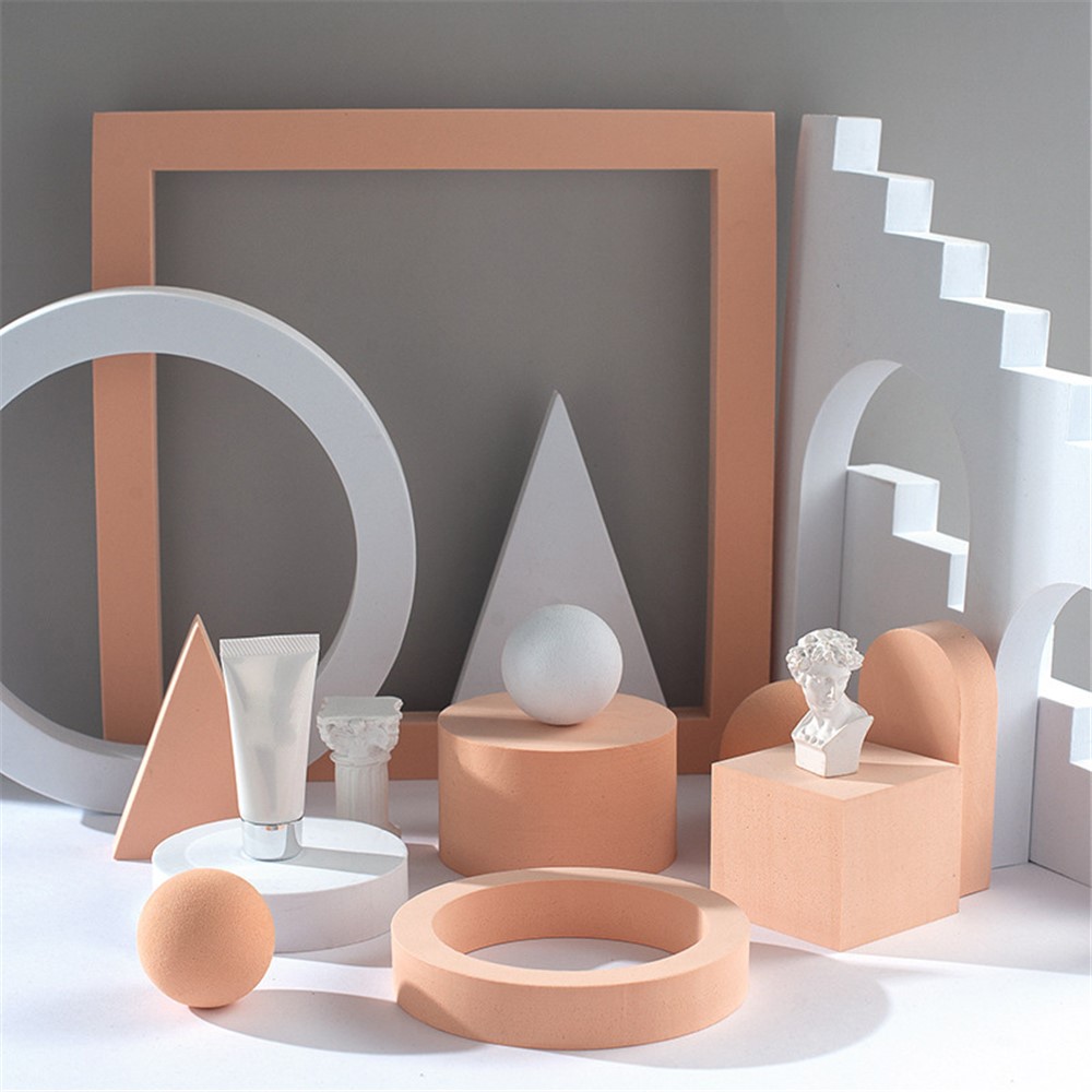 4pcs / Set Ladder & Arch Table Ornament Gioielli Cosmetici Shooting Showing Sfondo Geometric Photography Prop - Nudo