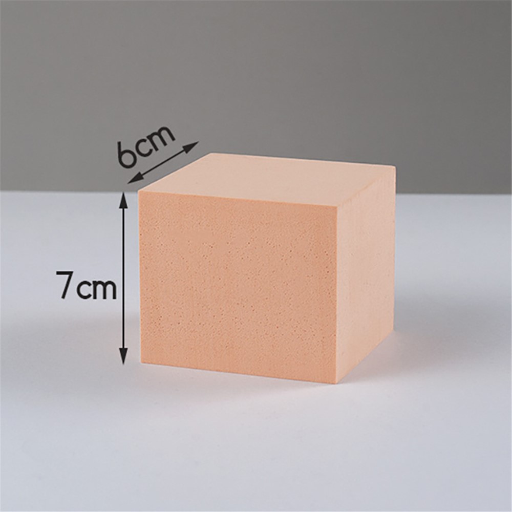 7*7*6cm Geometric Shape Photography Prop Shooting Background Cuboid Ornament - Nude-2