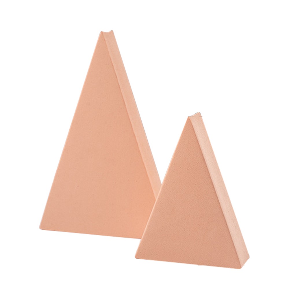 2Pcs/Set 15+12cm Triangle Photography Prop Table Ornament Geometric Shape Posing Decoration - Nude-1