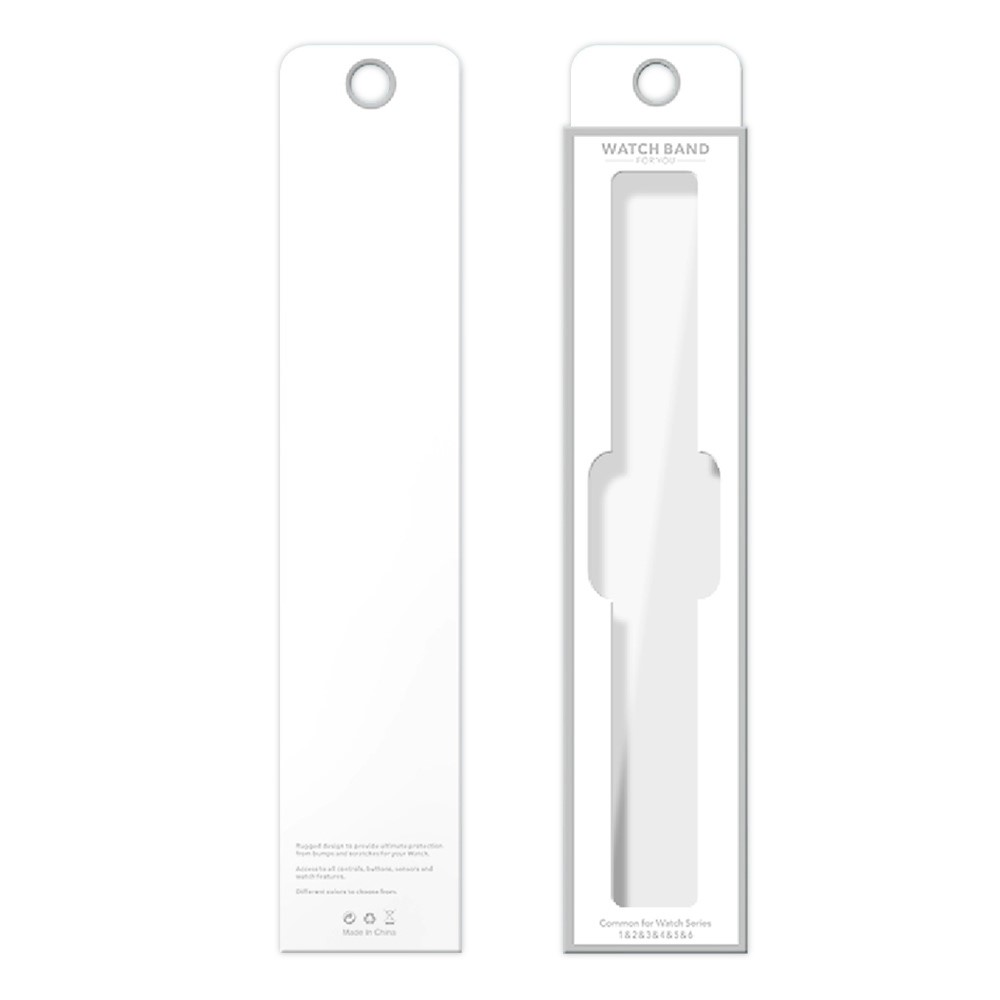 PVC Cardboard Rectangle Bracelet Watch Box Package Cover Case for Apple Watch-2