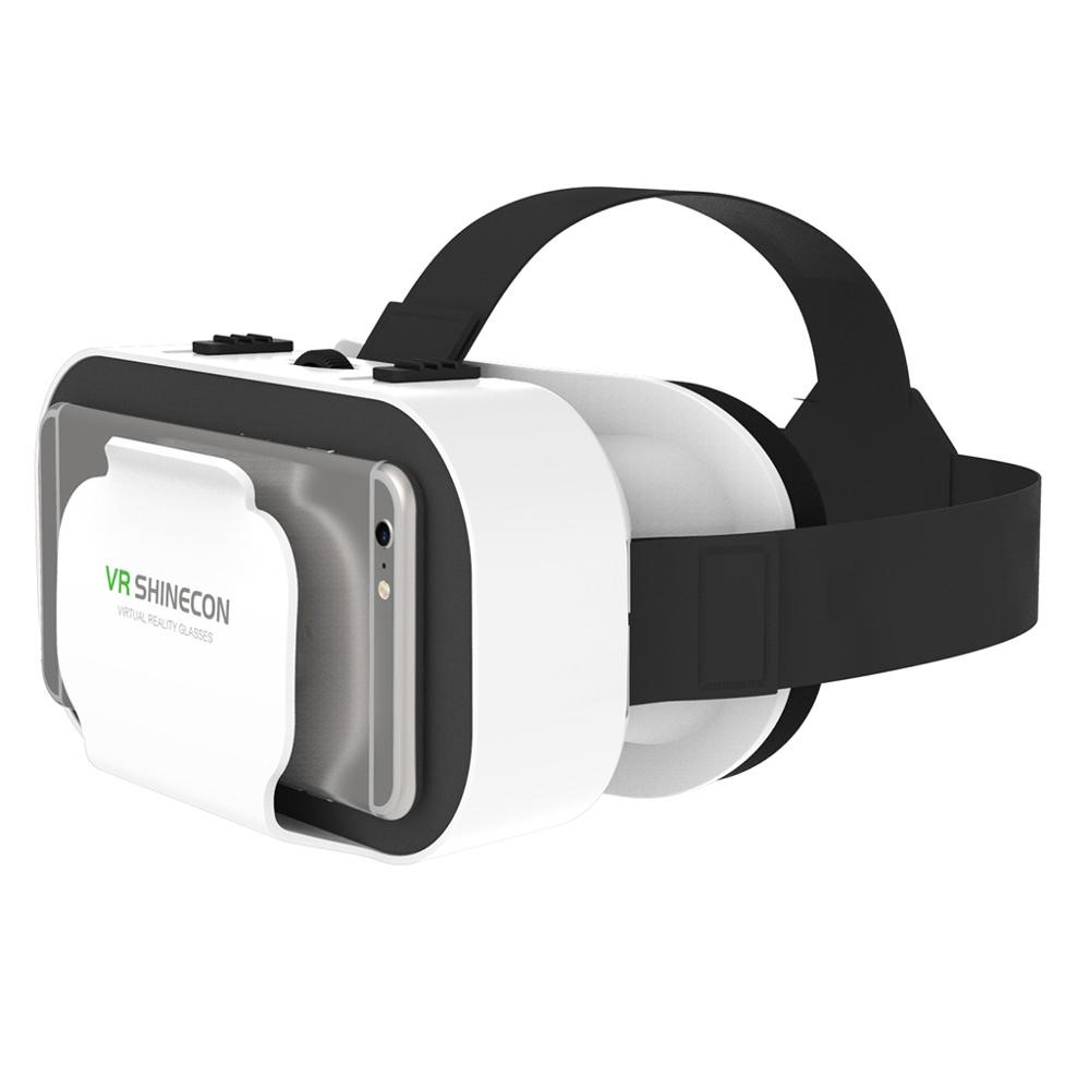 G05A VR Goggles Universal VR Headset Portable Virtual Reality Glasses for 3D Games HD Movies Compatible with 4.7"-6.5'' Mobile Phones (051 Remote Control Version)-1