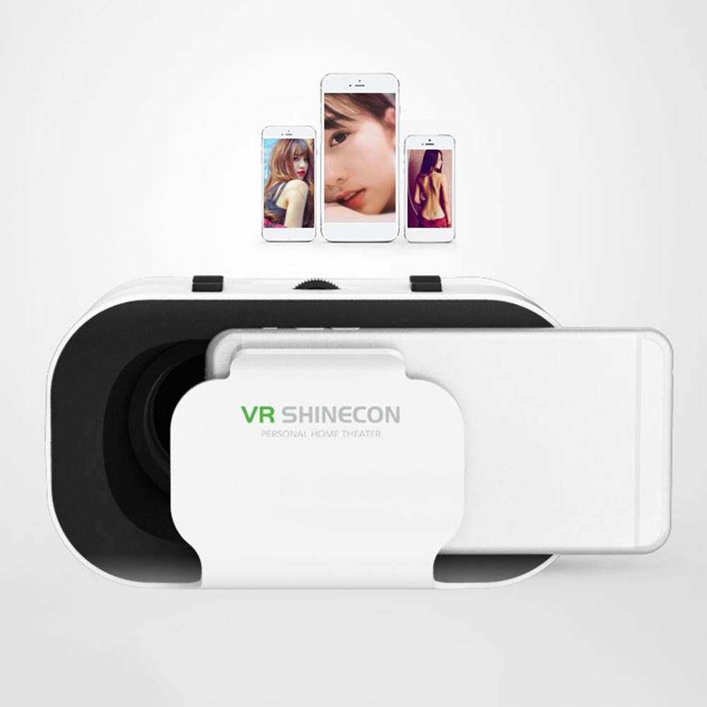 G05A Universal VR Headset Portable Virtual Reality Glasses VR Goggles for 3D Games HD Movies Compatible with 4.7"-6.5'' Cell Phones (B03 Remote Control Version)-6