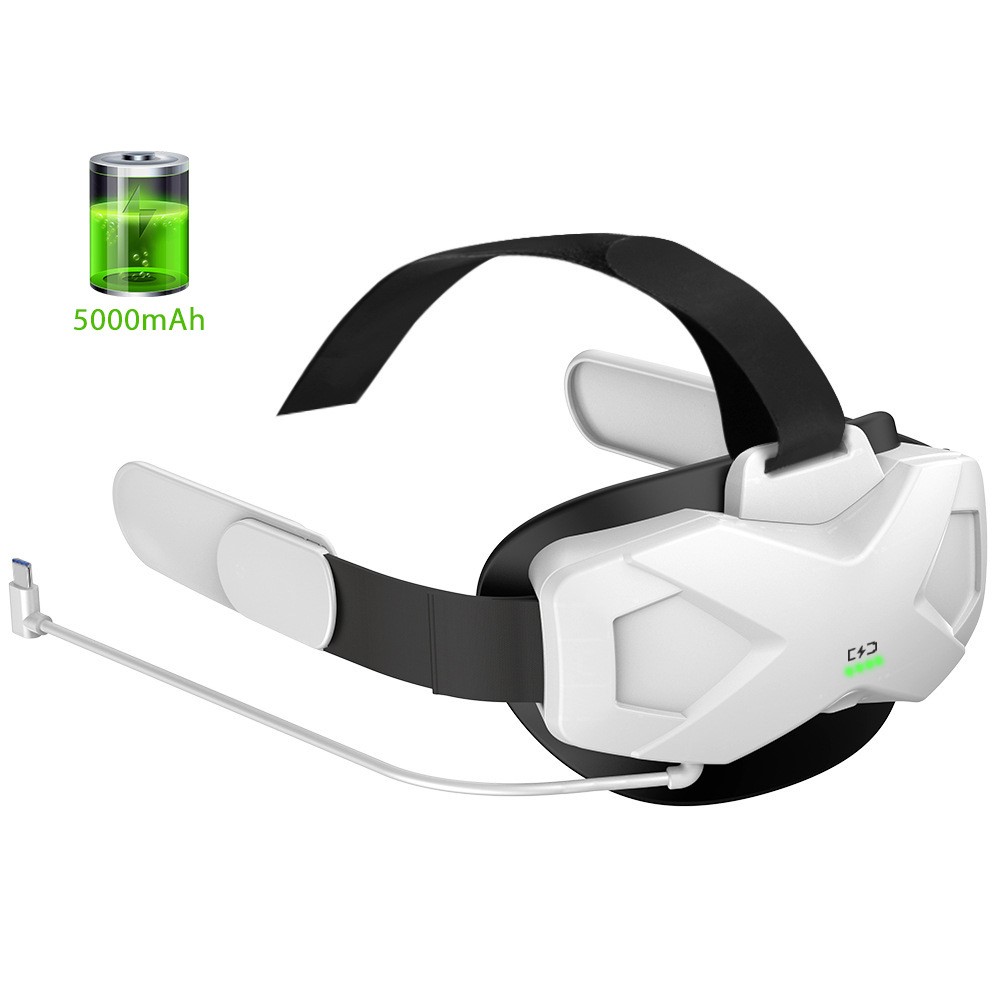 Portable 5000mAh Power Bank Adjustable Head Strap for Oculus Quest 2 VR Accessories-4
