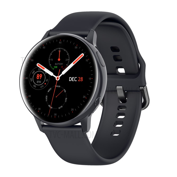 LEMFO SG2 Full Touch AMOLED Screen Smart Watch IP68 Waterproof Heart Rate BT 5.1 Smartwatch - Black