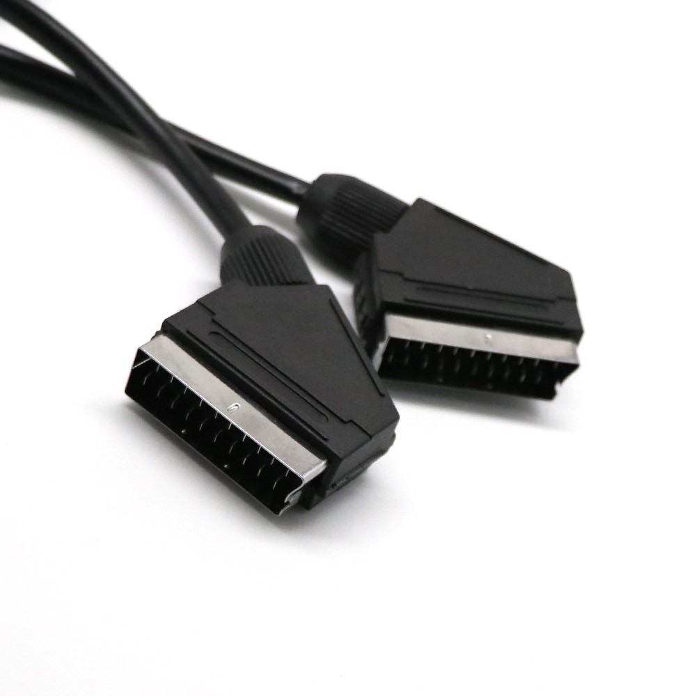 Scart Cable 21 Pins Connectors Audio Video Extension Cable 1.5m-6