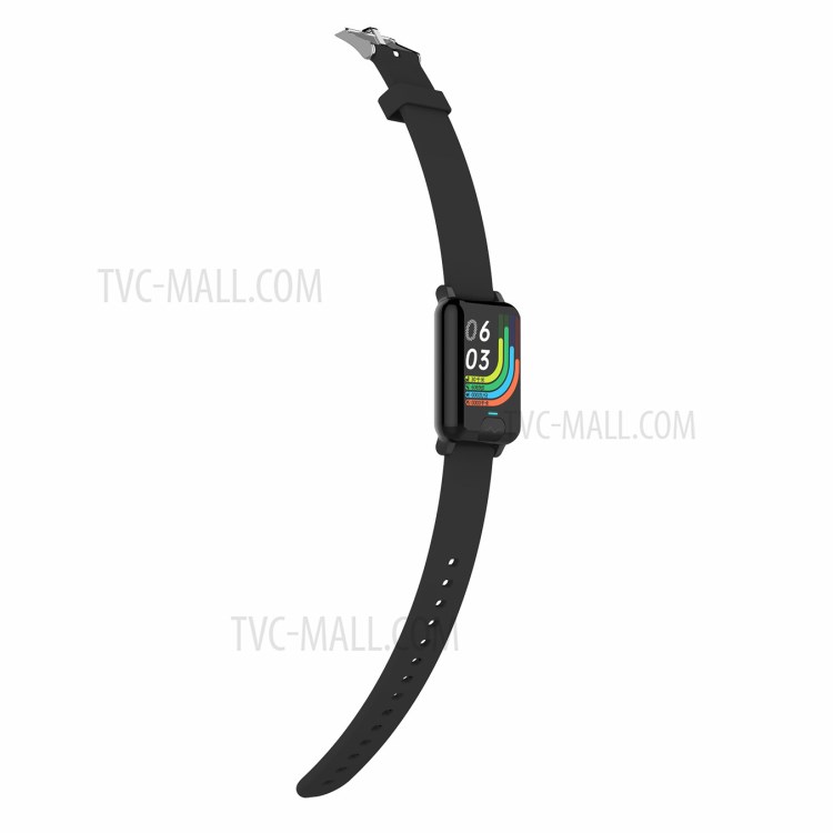 E04S Body Temperature Heart Rate Blood Pressure Blood Oxygen Monitoring ECG+PPG IP67 Waterproof Smart Watch - Black-14