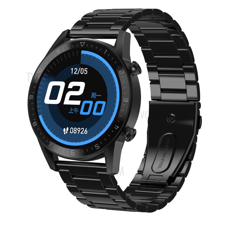 DT92 Bluetooth IP67 Waterproof Health Monitoring Smart Watch Low Power Consumption Steel Watch Band - Black-1