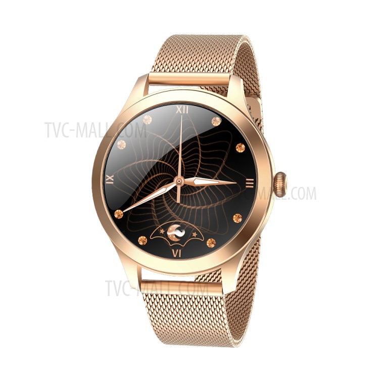 LEMONDA SMART KW10PRO 1.09-inch Round Touch Screen Fashion Lady Watch Feminine Function Smart Watch - Gold-2