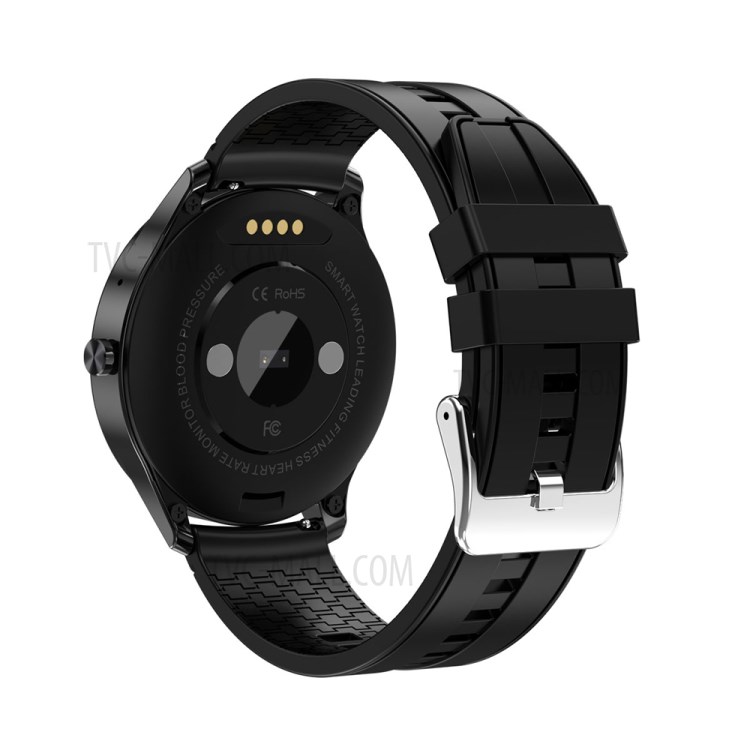 T80 Bluetooth Call Body Temperature Monitor Fitness Tracker Smart Watch - Black-2
