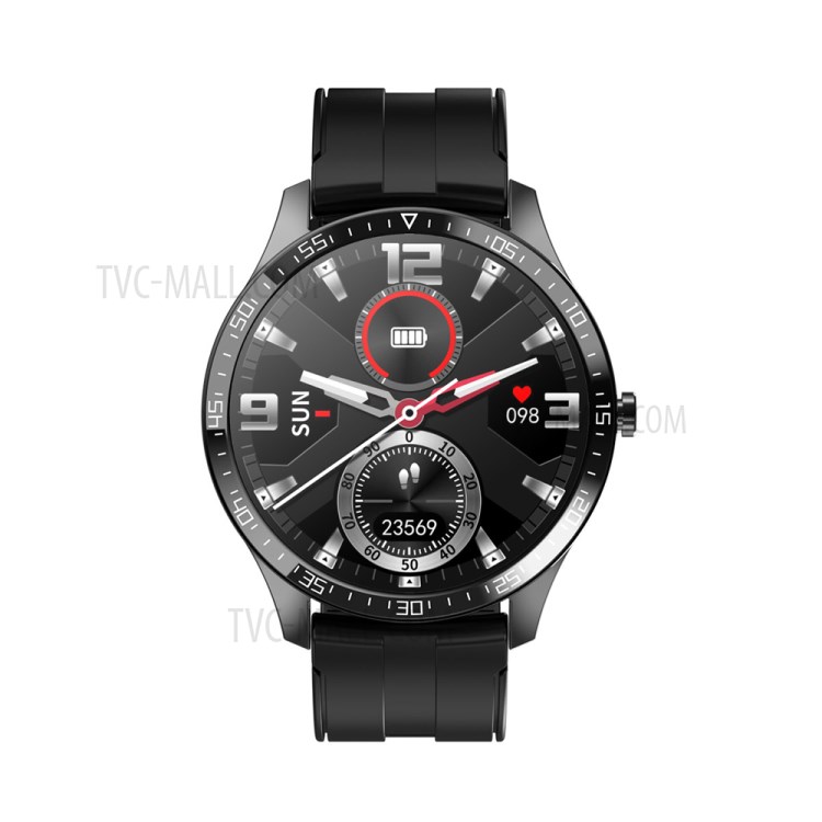 T80 Bluetooth Call Body Temperature Monitor Fitness Tracker Smart Watch - Black-3