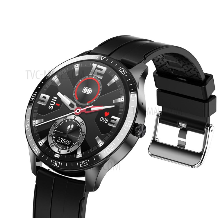 T80 Bluetooth Call Body Temperature Monitor Fitness Tracker Smart Watch - Black-5